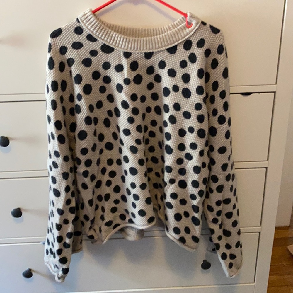Polka dot sweater